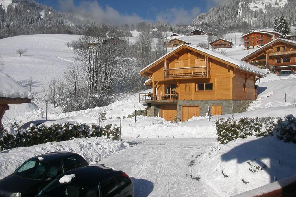 A4 Km De Megeve Tres Joli Studio Avec Jacuzzi ,Vue Sur Les Montagnes Au Calme Praz-sur-Arly Ngoại thất bức ảnh
