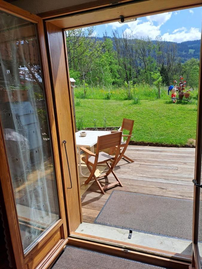 A4 Km De Megeve Tres Joli Studio Avec Jacuzzi ,Vue Sur Les Montagnes Au Calme Praz-sur-Arly Ngoại thất bức ảnh